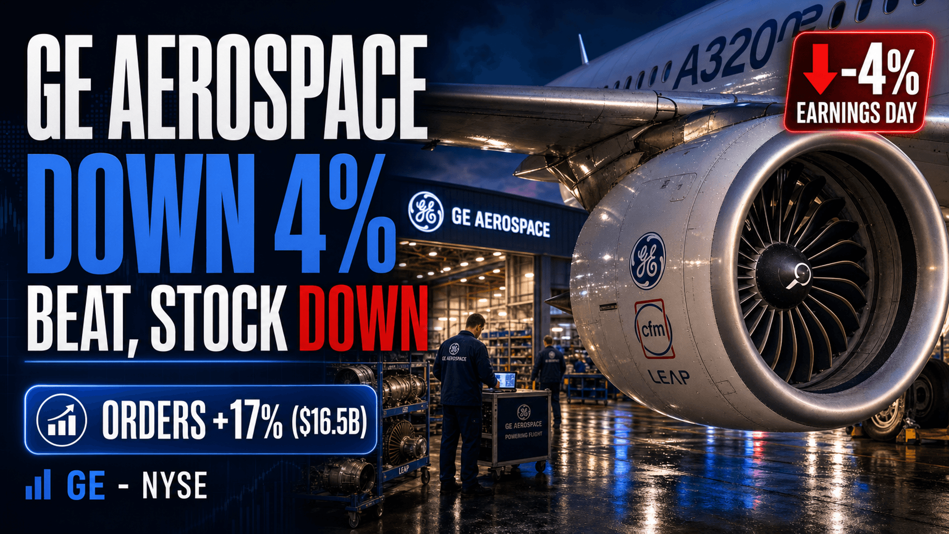 GE Aerospace Beat Everything and Still Fell 4% - What a 45x Multiple Really Buys You