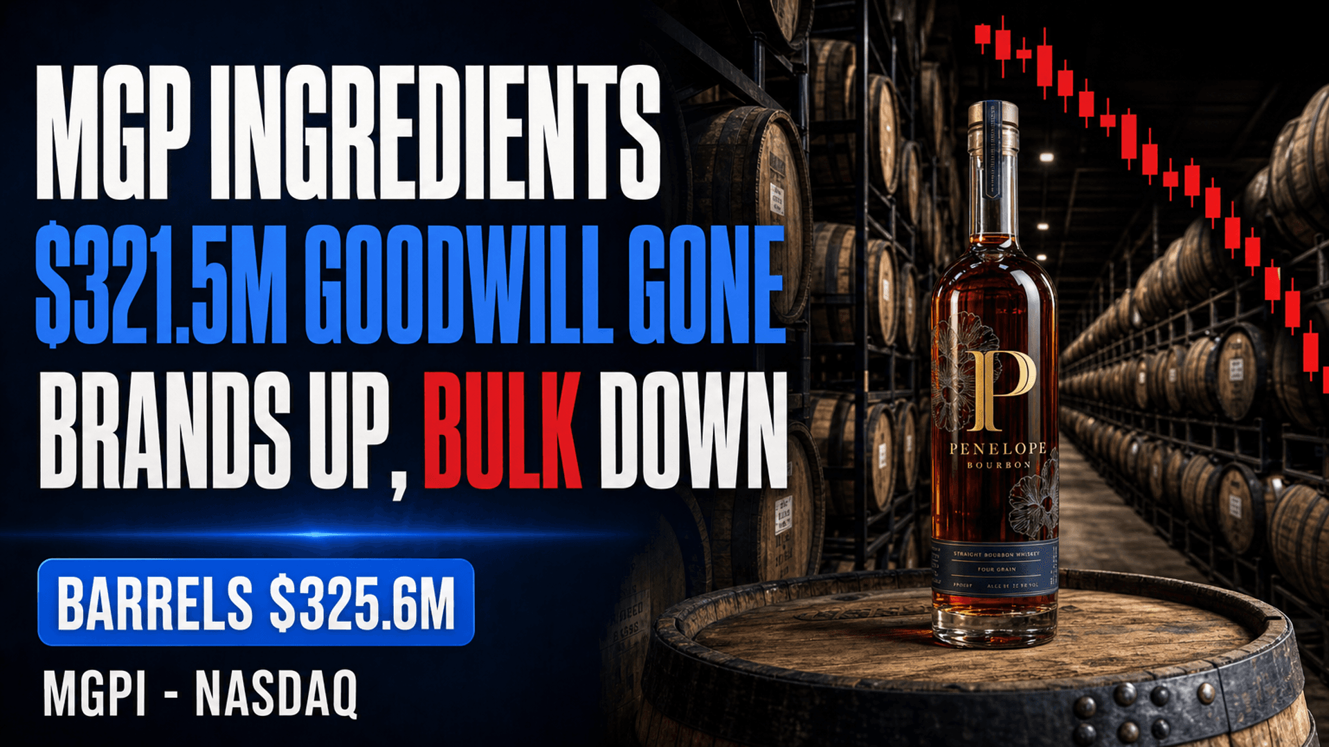 American Whiskey Oversupply: MGP Ingredients MGPI Q2 2026 Earnings, $321M Goodwill Gone