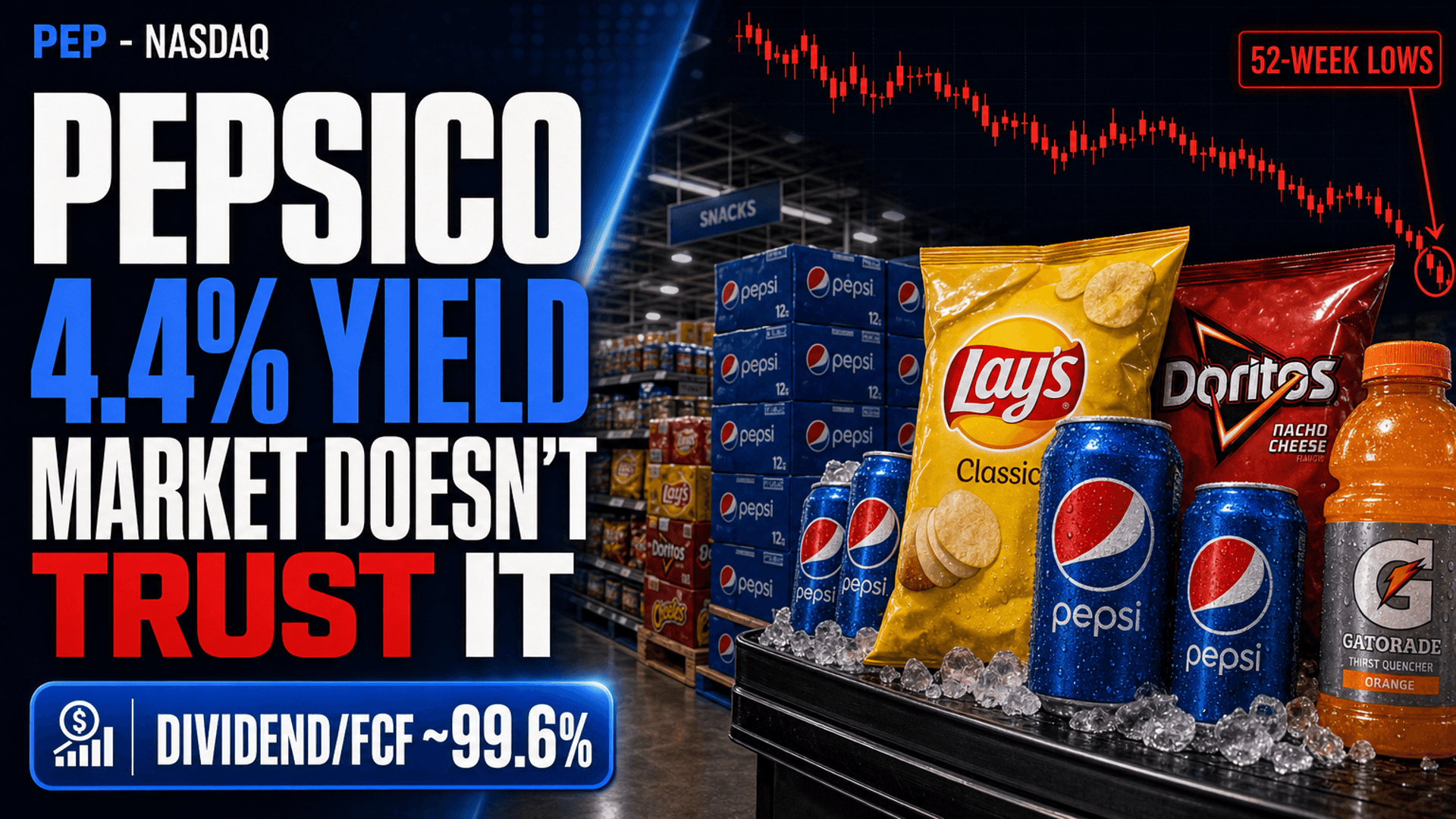 PepsiCo at a 52-Week Low: The 4.4% Yield the Market Doesn't Trust
